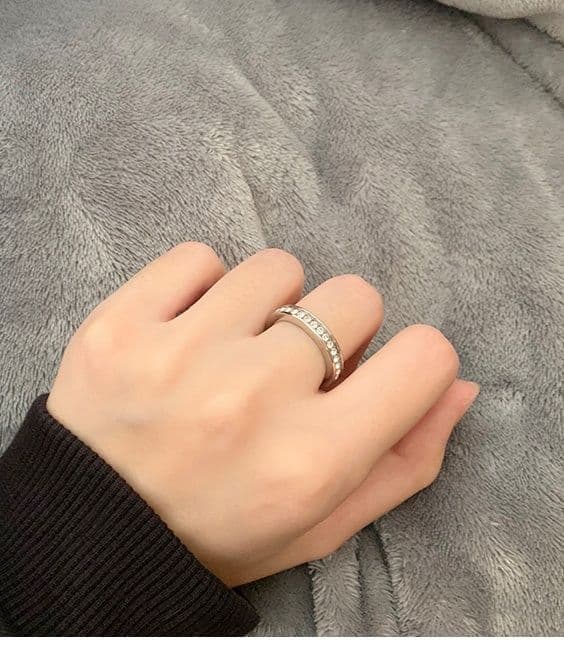 ペア アクセサリー リング 輝きの誓い 結晶ペアリング