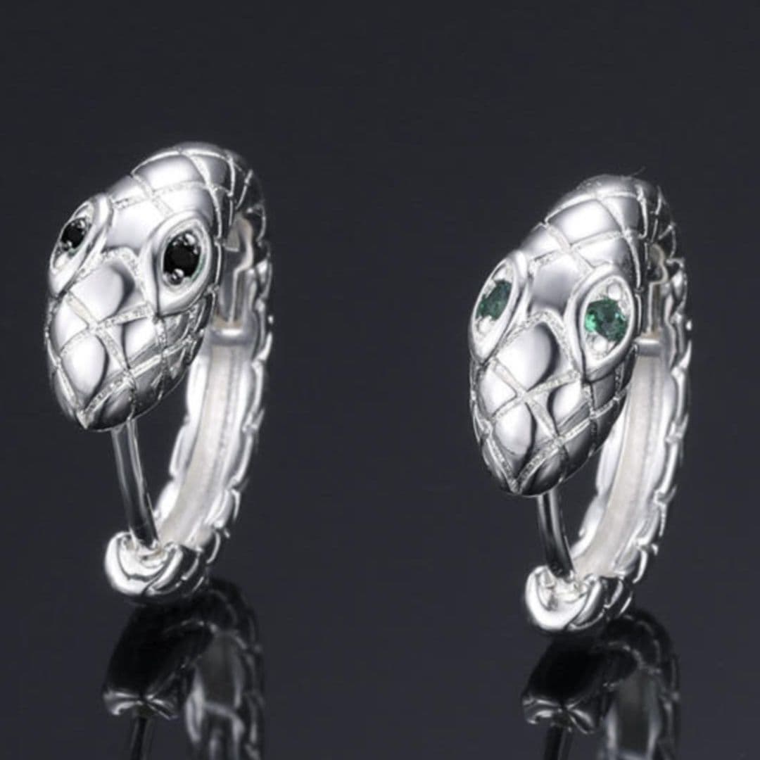 ペア アクセサリー ピアス 神秘の蛇輝く瞳