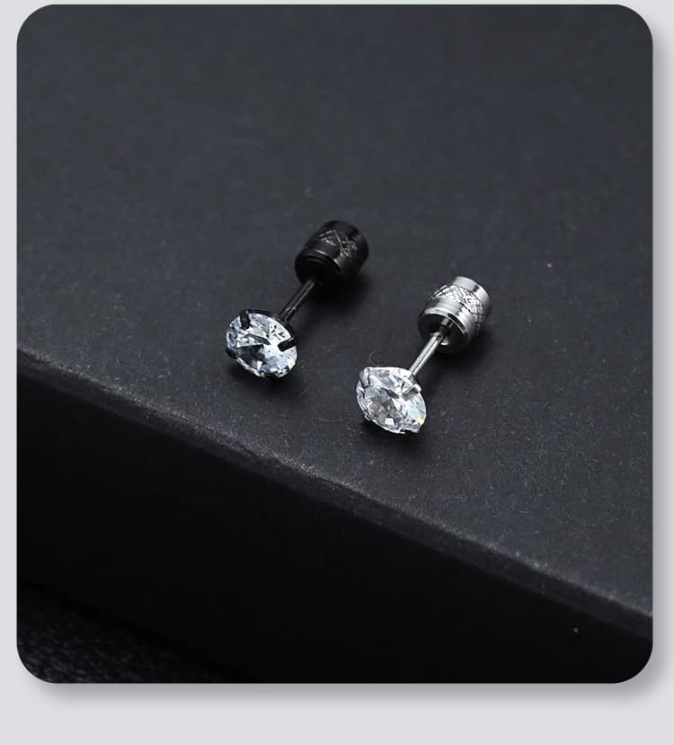 ペア アクセサリー 煌めき一粒石 スタッドピアス